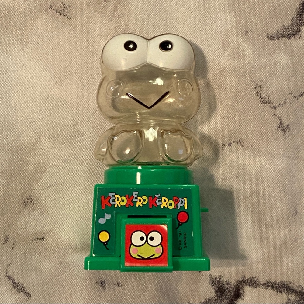 🍬1991 Vintage Sanrio Keroppi Working Mini Gumball Machine